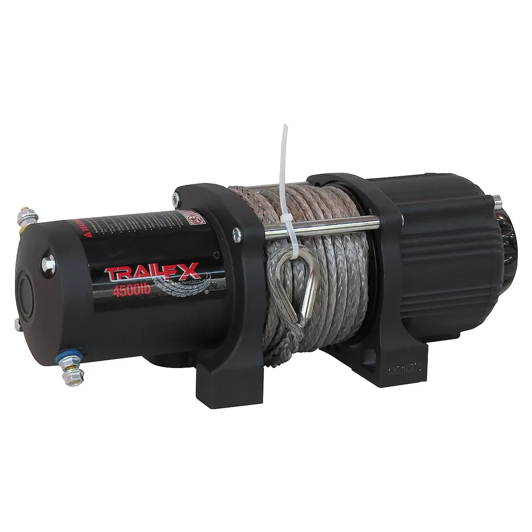 WS45B – TRAILFX Winch, ATV/UTV Mounted Recovery Winch 250 Amp Electric 4500 Pound Line Pull Capacity 15/64 Inch Diame...